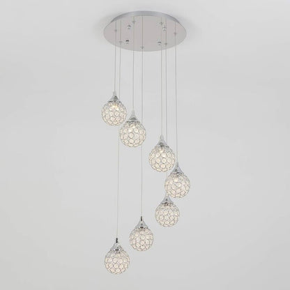 Artika Honeymoon Pendant LED Fixture Ceiling Light w/ 7 LED Pendants Adjustable