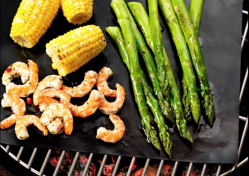 MIU 6-Pack PRO Non-Stick Reusable BBQ Grill Mats - Non-Toxic PFOA & BPA FRE