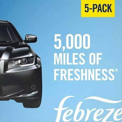 Febreze 5-Pack Mini Car Air Freshener Vent Clips Scents 5 x 2mL Up to 150 Days
