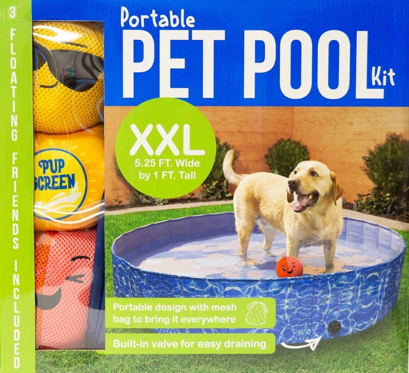 Companion Gear Portable Pet Dog Swimming Pool Kit XXL - 160cm x 160cm x 30cm
