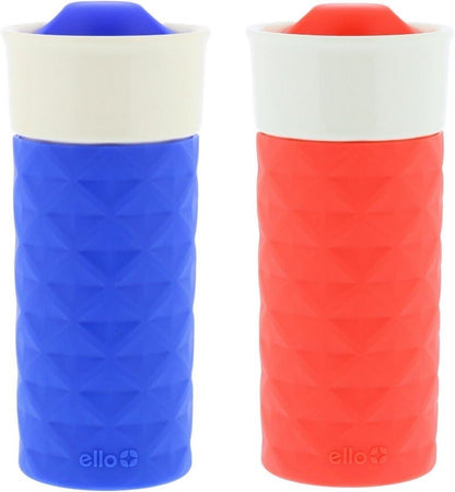 Ello Ogden On-The-Go Ceramic Travel Mug with Friction-Fit Lid & Silicone Boot