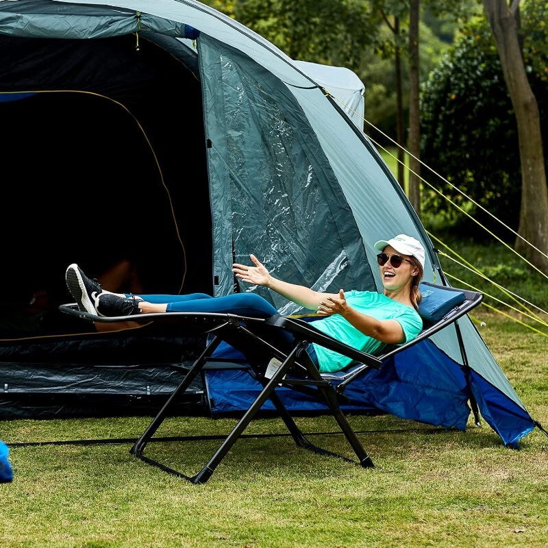 Timber Ridge Reclining Chair Zero Gravity Lounger 159 kg Weight Capacity