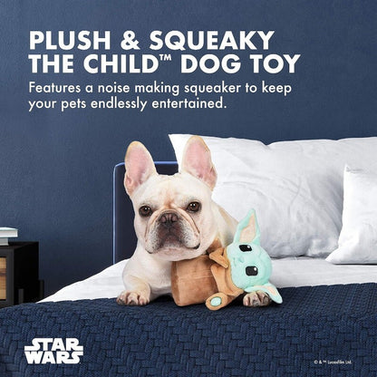 Star Wars Pets 3 Pcs The Mandalorian Set for Dog 9" Mandalorian, 9" GROGU, Bone