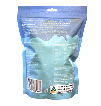 Ozi Choice A2 Calcium Milky Bites Mini Bags Kids Nutritious Vanilla Snack 300g