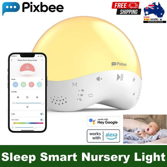 Pixbee Resti Smart Sleep Helper with Light & Sound - Sleep Smart Nursery Light