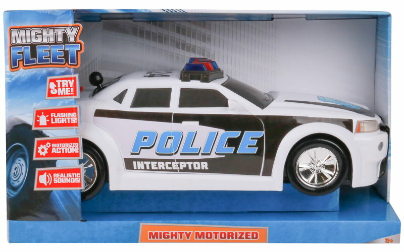 Mighty Fleet Motorised Vehicle Garbage Truck Police Car Fire Engine Helicopter