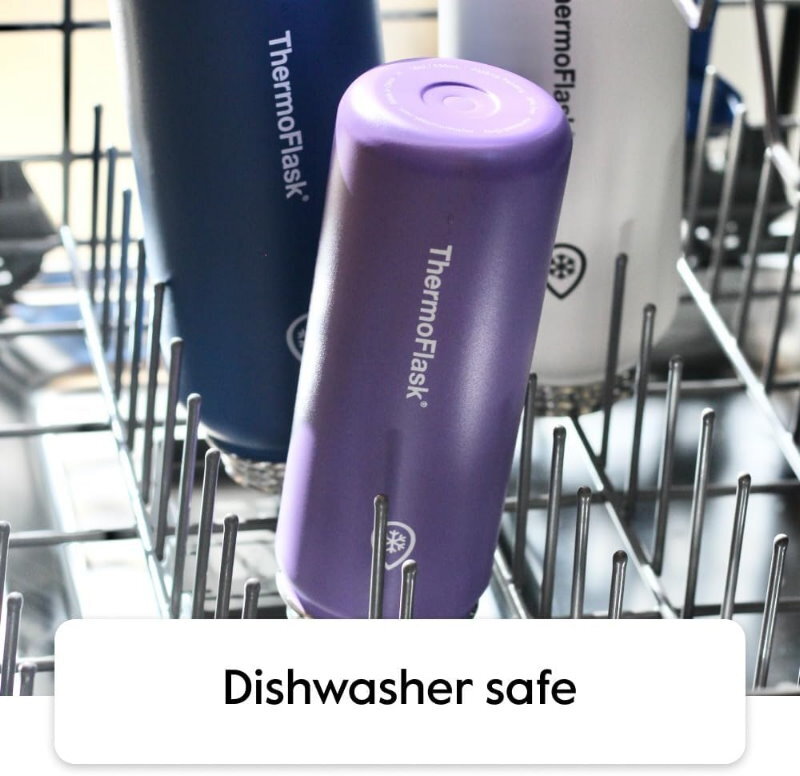 ThermoFlask 2-Pack Double Wall Vacuum Insulated Stainless Steel Water Bottles