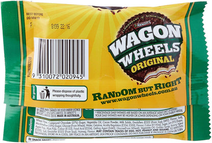 16x 48g Arnott Wagon Wheels Delicious Original Marshmallow Jam Chocolate Biscuit