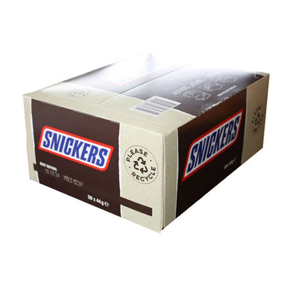 50 x 44g Snickers Chocolate Candy Bar Milk Chocolate Peanuts Caramel Nougat Kids