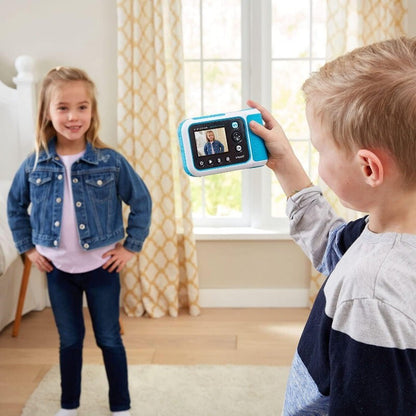 VTech KidiZoom Print Cam with 4 Paper Rolls & 2 Stickers Rolls - Kid Camera Blue