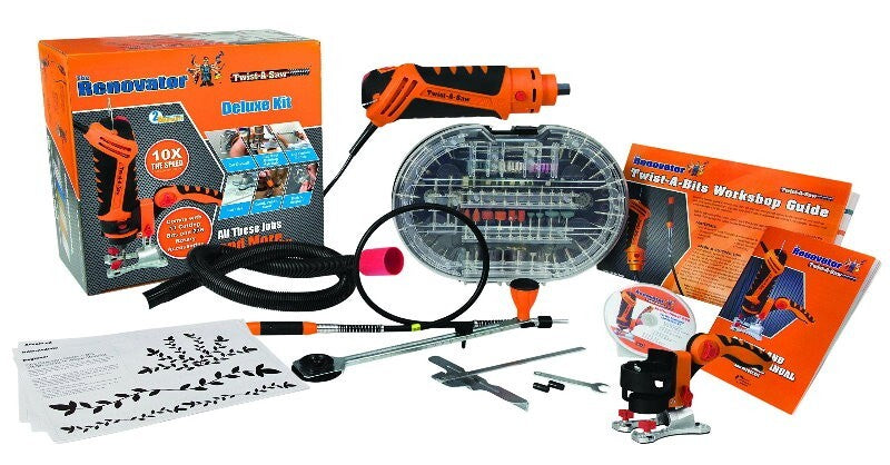 The Renovator 287pc Twist-a-Saw 550W Multi-Purpose Deluxe Power Tool Kit