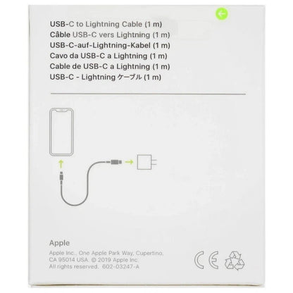 GENUINE Apple USB-C to Lightning Cable (1 m or 2 m) For iPhone 14, 13, 12 / iPad