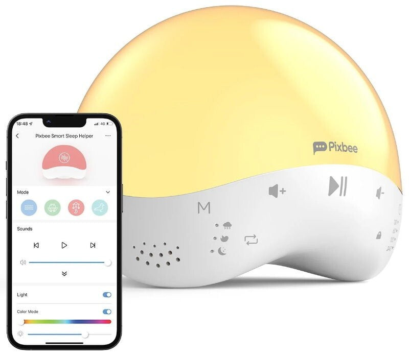 Pixbee Resti Smart Sleep Helper with Light & Sound - Sleep Smart Nursery Light