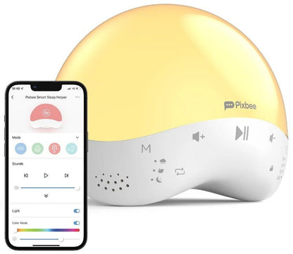 Pixbee Resti Smart Sleep Helper with Light & Sound - Sleep Smart Nursery Light