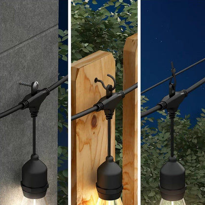Artika 20 LED Bulbs 42 ft Waterproof Outdoor Solar String Lights 4 Lighting Mode