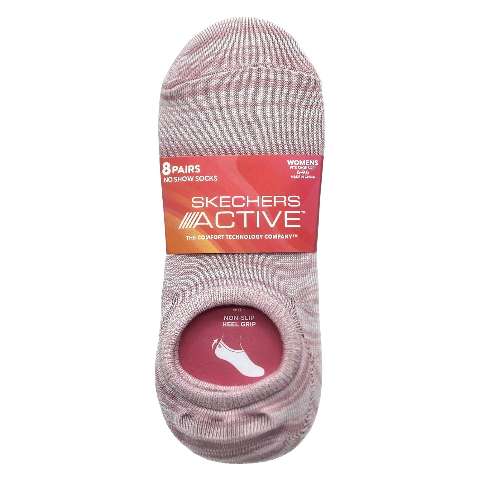 8 x Skechers Ladies Women No Show Liner Non-slip Heel Grip Active Sports Socks