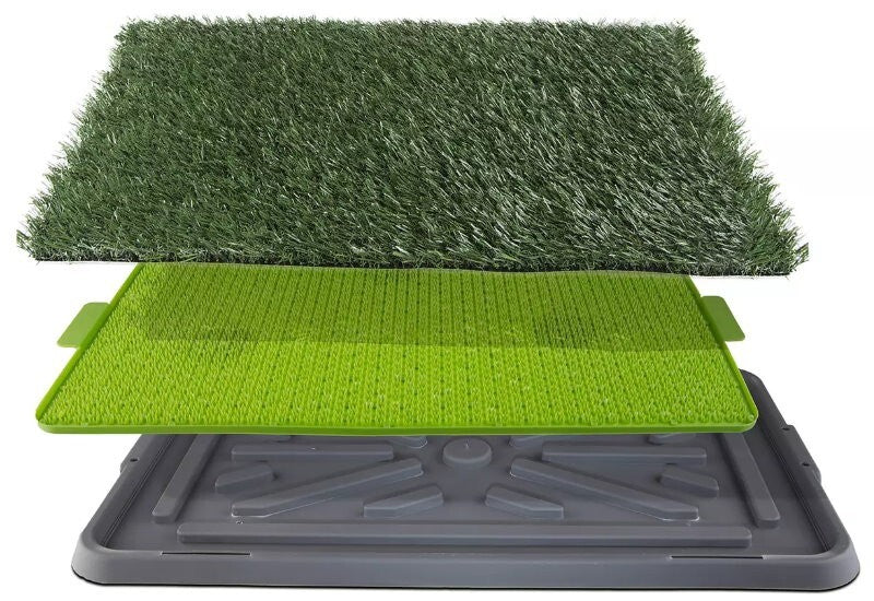 Silver Paw XL Potty Patch Dog Potty Reusable Training Toilet Grass Pee Pad Potty
