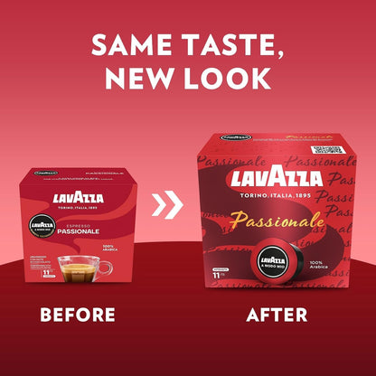 Lavazza A Modo Mio Espresso Coffee Machine Capsule Pod Rossa Passionale Intenso