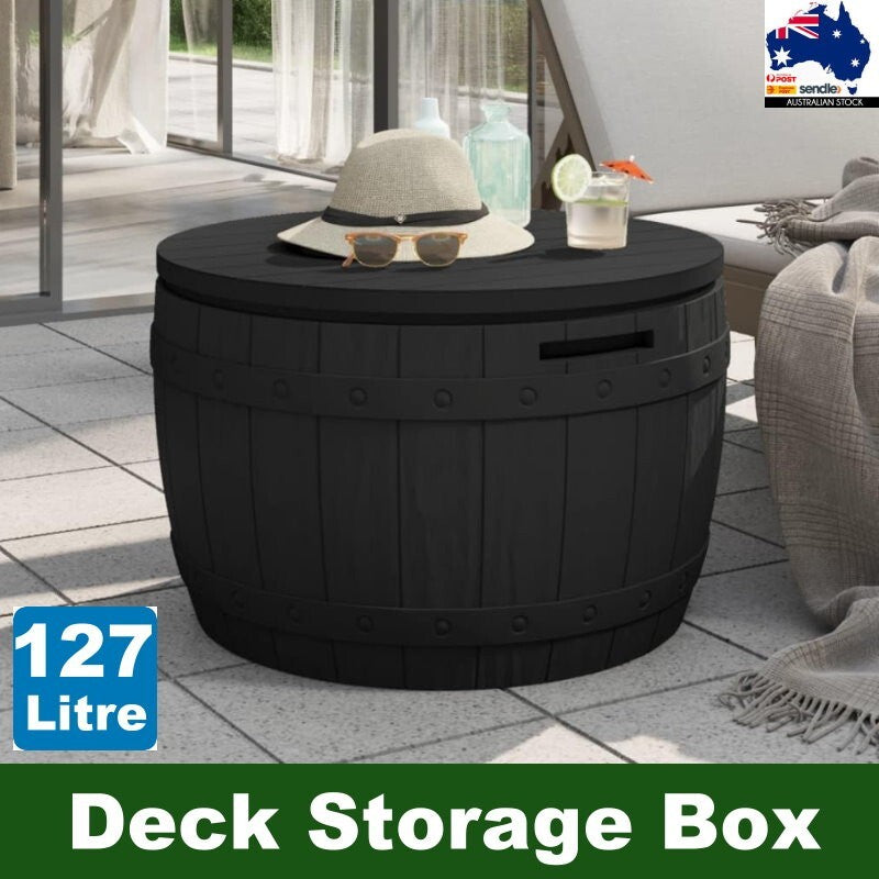 Hello Outdoors 3-in-1 Portable Outdoor Garden Storage Box Chest Seat Patio Table