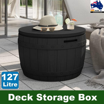 Hello Outdoors 3-in-1 Portable Outdoor Garden Storage Box Chest Seat Patio Table