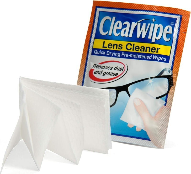 Clearwipe Lens Cleaner Wipes Streak-Free for Glasses, Screens, and Lenses