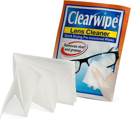 Clearwipe Lens Cleaner Wipes Streak-Free for Glasses, Screens, and Lenses