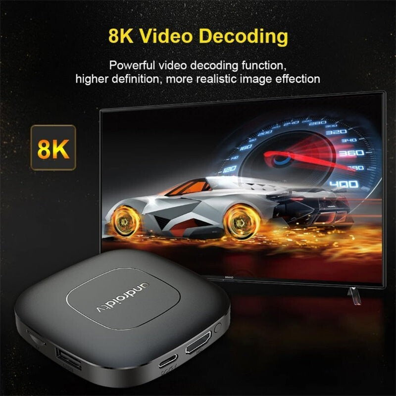 2025 Mortal T1 Deluxe Edition Android 14.0 ATV Smart Home Theater TV Box Google