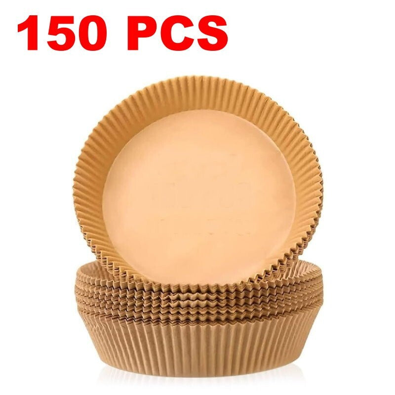 DATS Applaud Air Fryer Disposable Paper Liners Round, Oil & Water Proof, Baking