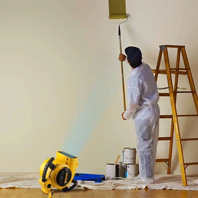 DeWalt 600 CFM 3-Speed 240V Air Mover and Dryer Corded Portable Floor Dryer