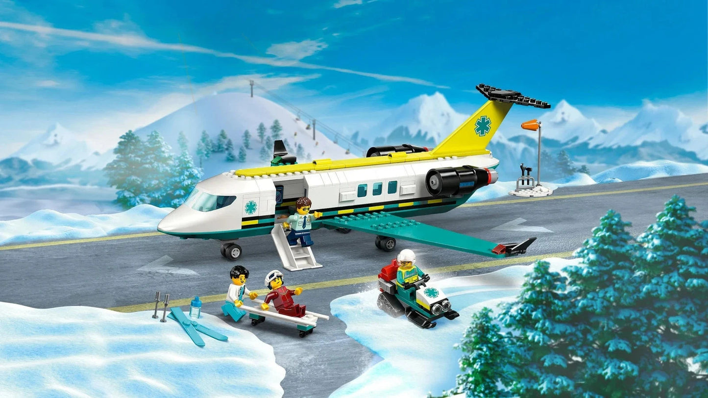 LEGO 60465 City Emergency Air Ambulance Airplane Rescue Aircraft Model Set 403pc