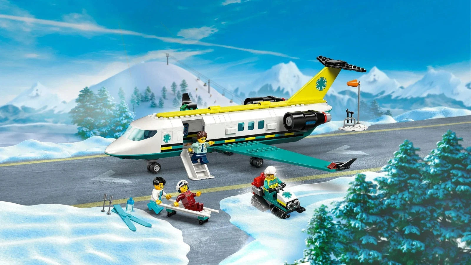 LEGO 60465 City Emergency Air Ambulance Airplane Rescue Aircraft Model Set 403pc