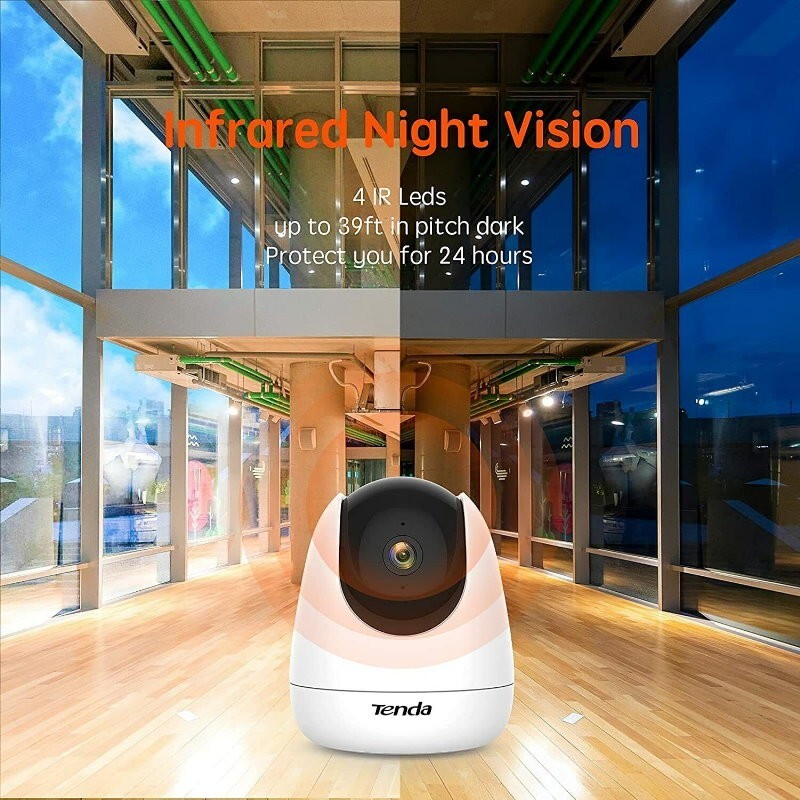 Tenda 1080P 2MP Wireless Pan/Tilt Security IP Camera Baby Monitor Night Vision