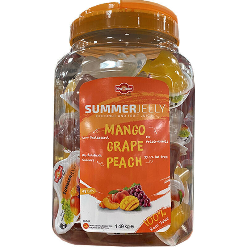 Summer 48 Coconut Fruit Juice Portable Grape Mango Peach Kid Healthy Jelly Snack
