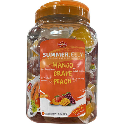 Summer 48 Coconut Fruit Juice Portable Grape Mango Peach Kid Healthy Jelly Snack