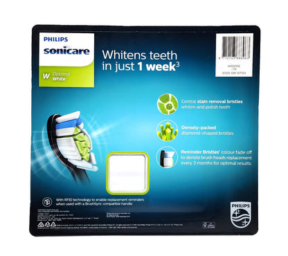 6 x Philips Sonicare W2 Optimal White Toothbrush Replacement Head Oral Health