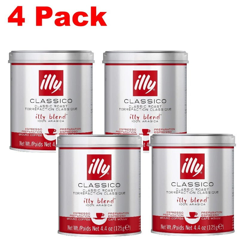 ILLy Ground Coffee Blend Classic Roast Espresso Coffee 125g Classico Medium
