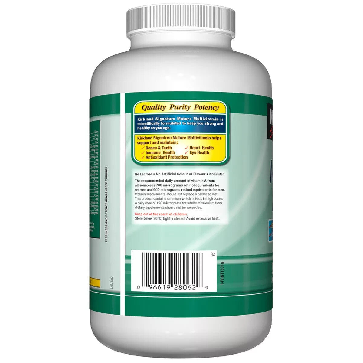 Specially Formulated Mature Multi Vitamin Calcium for Strong Bones Teeth 250 50+