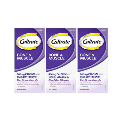 Caltrate Bone & Muscle Health Support Muscle & Bone Strength Calcium 300 Tablets