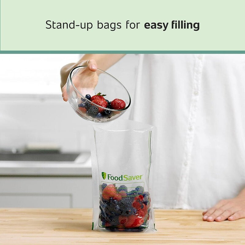FoodSaver Value Combo Pack - 946ml Vacuum Heat Sealer Bags + 8" & 11" Seal Rolls
