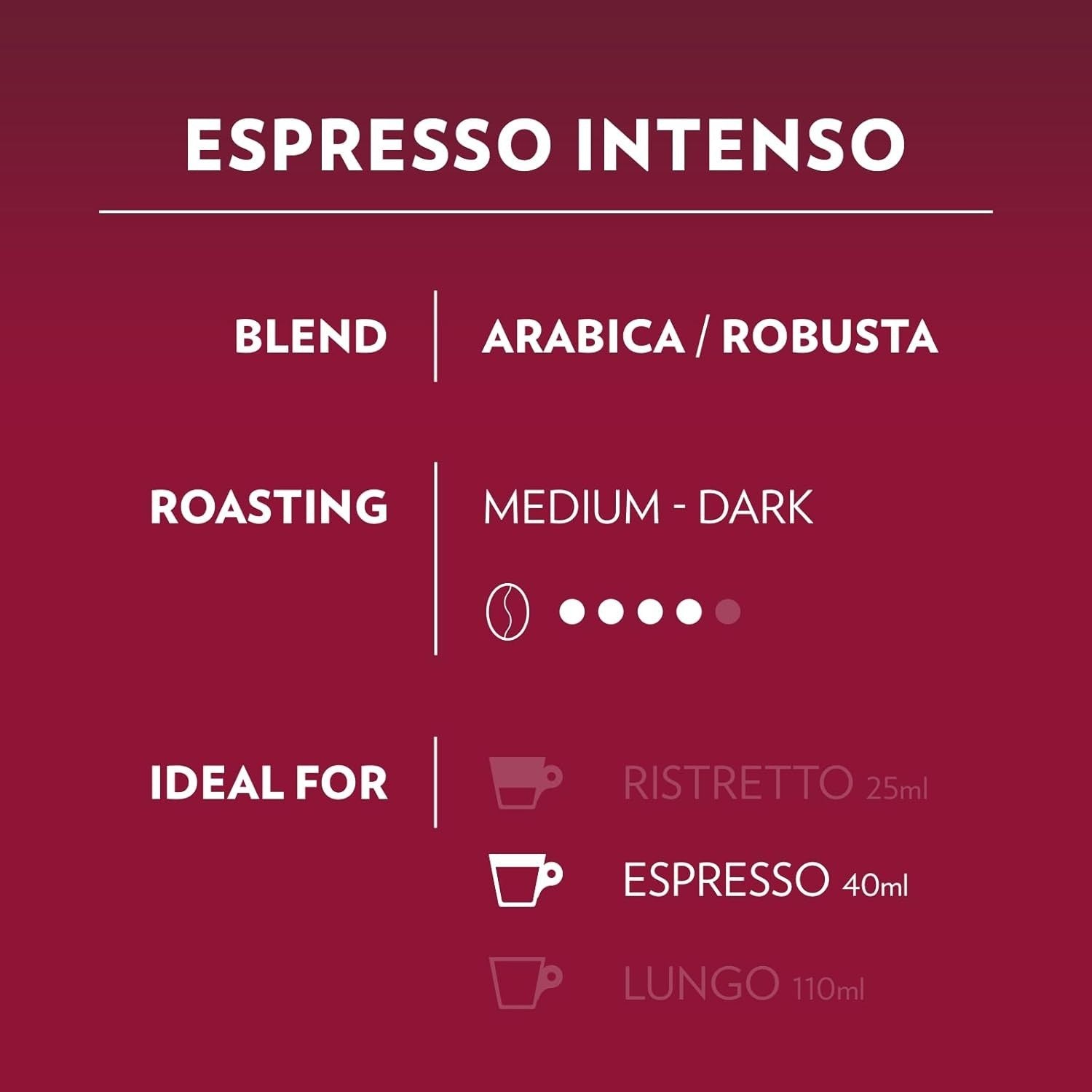 Lavazza A Modo Mio Espresso Coffee Machine Capsule Pod Rossa Passionale Intenso