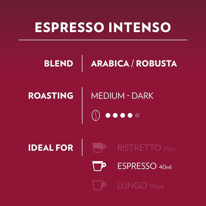 Lavazza A Modo Mio Espresso Coffee Machine Capsule Pod Rossa Passionale Intenso
