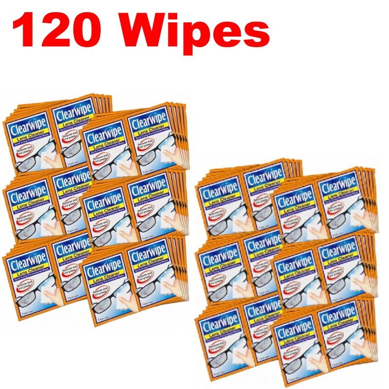 Clearwipe Lens Cleaner Wipes Streak-Free for Glasses, Screens, and Lenses