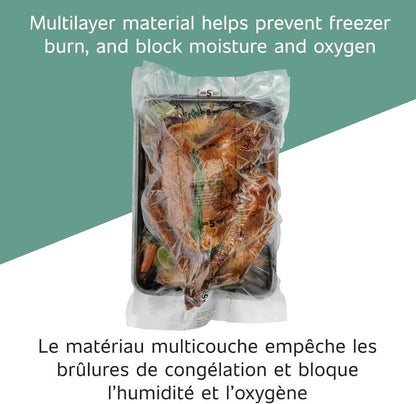 FoodSaver Value Combo Pack - 946ml Vacuum Heat Sealer Bags + 8" & 11" Seal Rolls