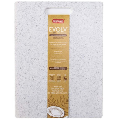 Dexas 3-Pack PolyCoconut EVOLV Poly Cutting Board with Natural Coconut Shells
