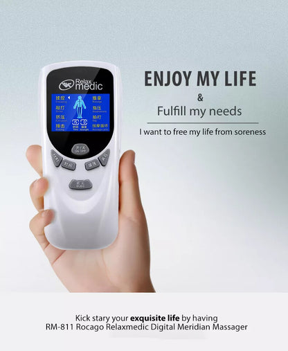 ROCAGO RM-811 TENS/EMS Digital Meridian Massager 2 Acupuncture Electronic Pulse