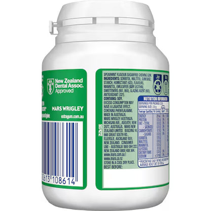 6 x 64g Bottle Wrigleys Extra Spearmint Sugarfree Chewing Gum Fresh Mint Breath
