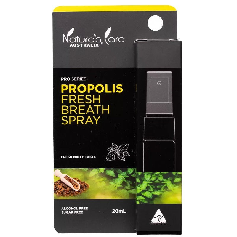 Nature's Care Propolis Fresh Breath Spray 20ml - Natural Immune Support