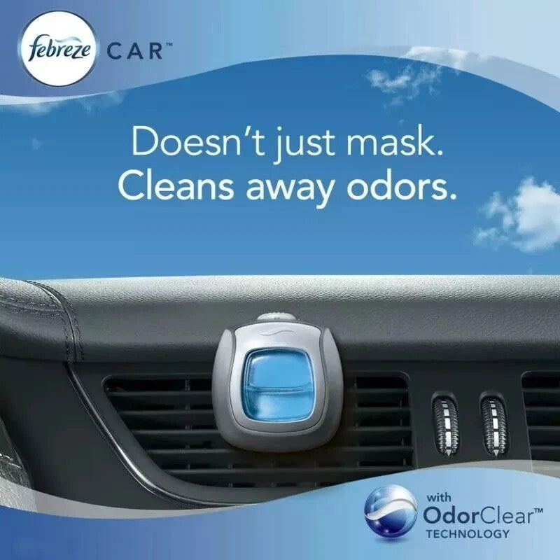 Febreze 5-Pack Mini Car Air Freshener Vent Clips Scents 5 x 2mL Up to 200 Days