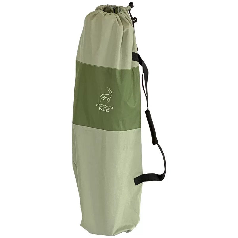 Hidden Wild XL Portable Folding Camp Cot with Carry Bag - 159kg, 200x80x47 cm