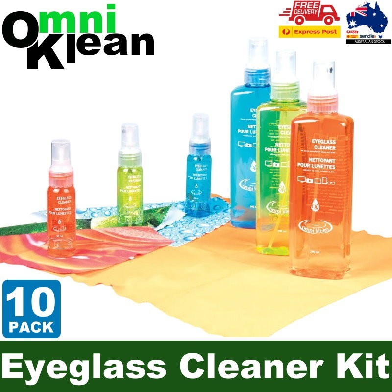 Omni Kleen 10-Pack Eyeglass Cleaner Value Pack Anti-reflection & Antistatic